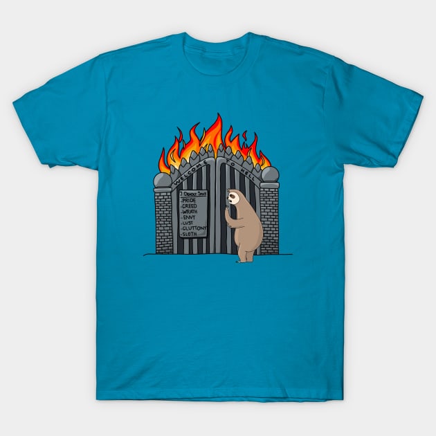 Welcome to Hell, Sloth T-Shirt by Earl Grey